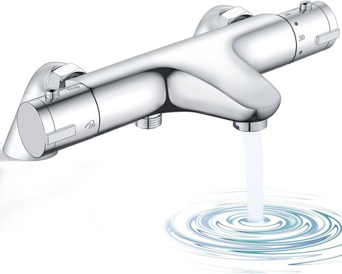 Stylish chrome bath - mixer, tap