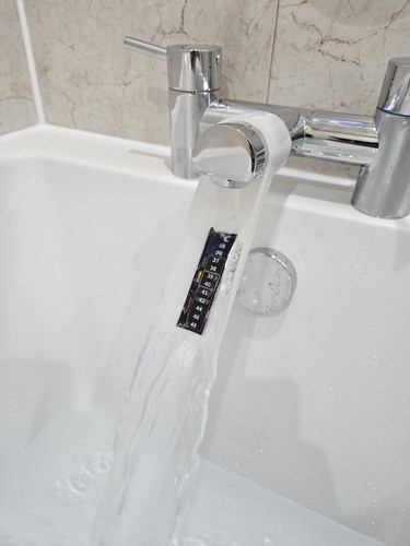 Baby bath thermometer that