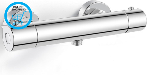 Thermostatic shower mixer with - shower,