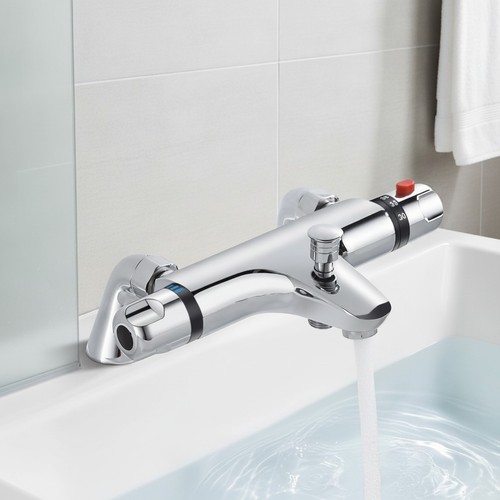 Brass thermostatic bath shower - bath,