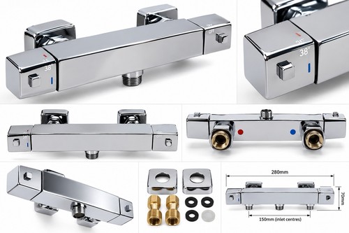 New square thermostatic - square,