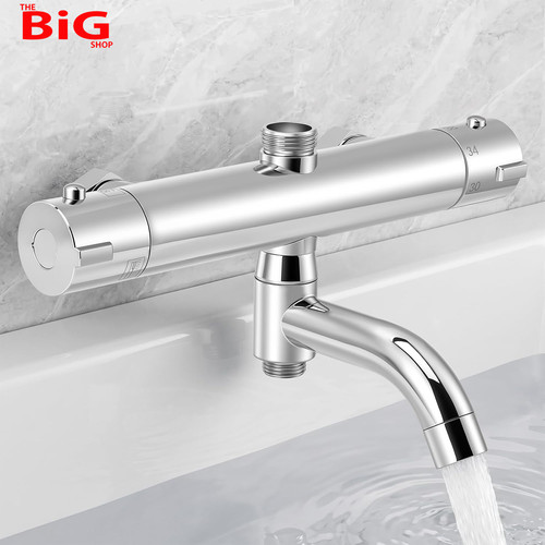 Thermostatic bath shower mixer - bath,